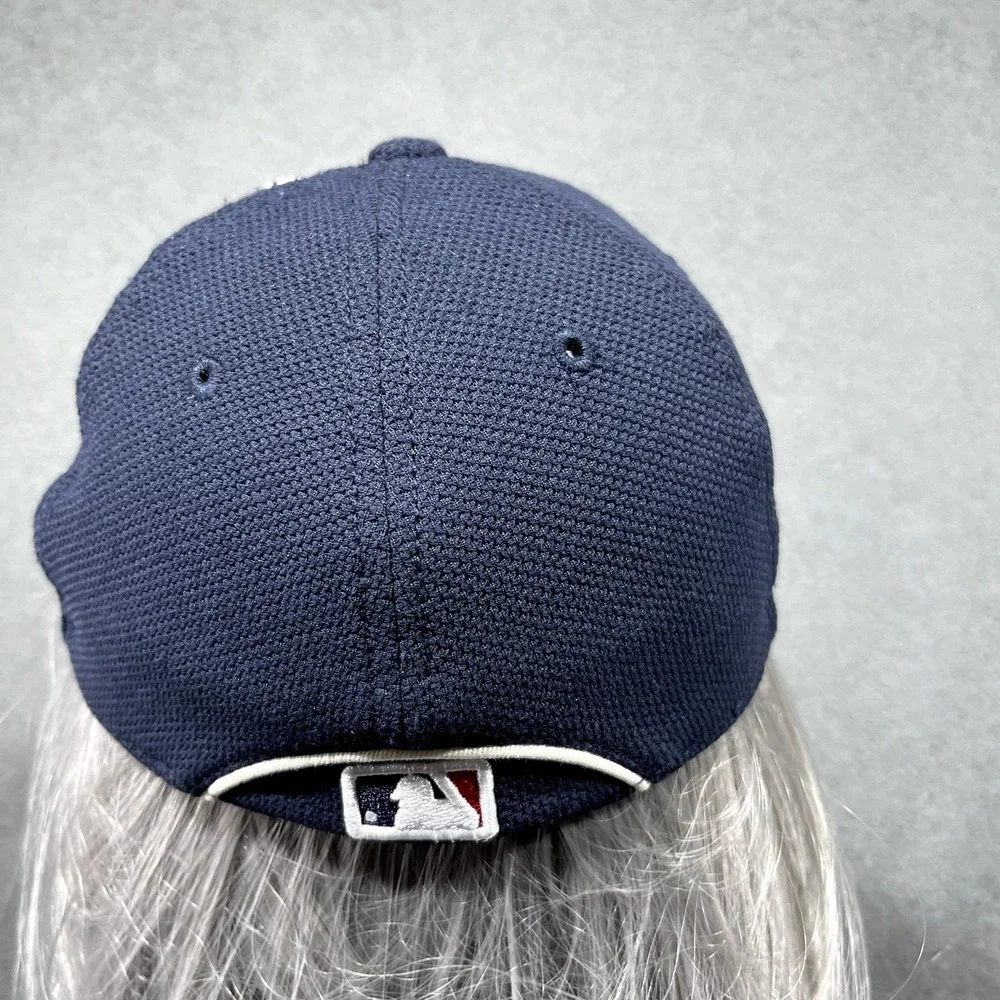 Atlanta Braves Hat New Era 39THIRTY Youth Blue MLB Baseball Fitted Cap OSFM
